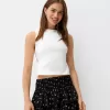 Ruffled mini skirt with elastic waist Ruffled mini skirt with elastic waist