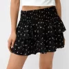 Ruffled mini skirt with elastic waist Ruffled mini skirt with elastic waist