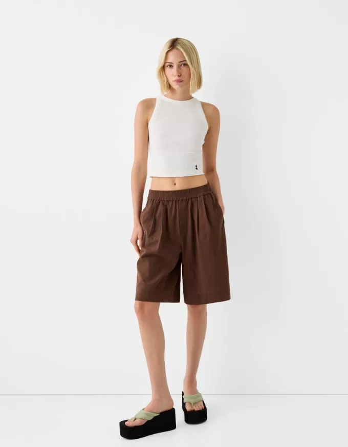 Rustic cotton Bermuda shorts Rustic cotton Bermuda shorts