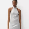 Sequined halter neck midi dress Sequined halter neck midi dress
