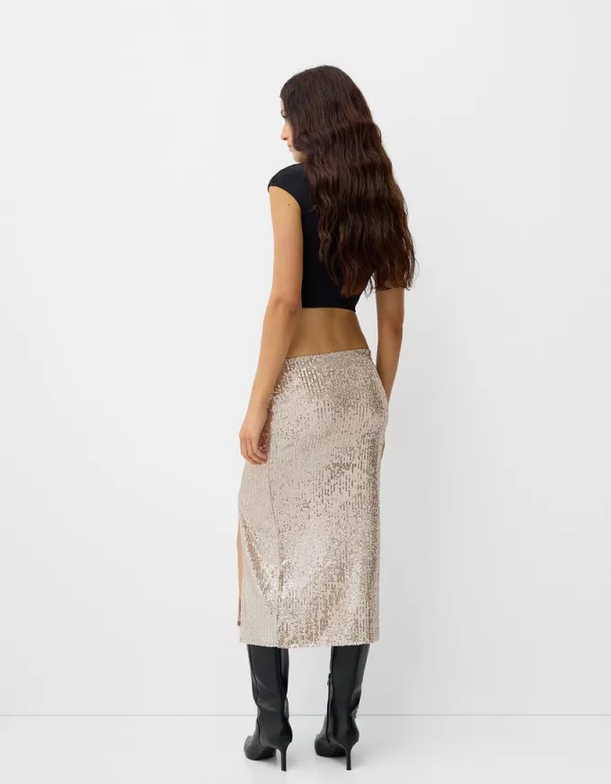 Sequined midi skirt Sequined midi skirt