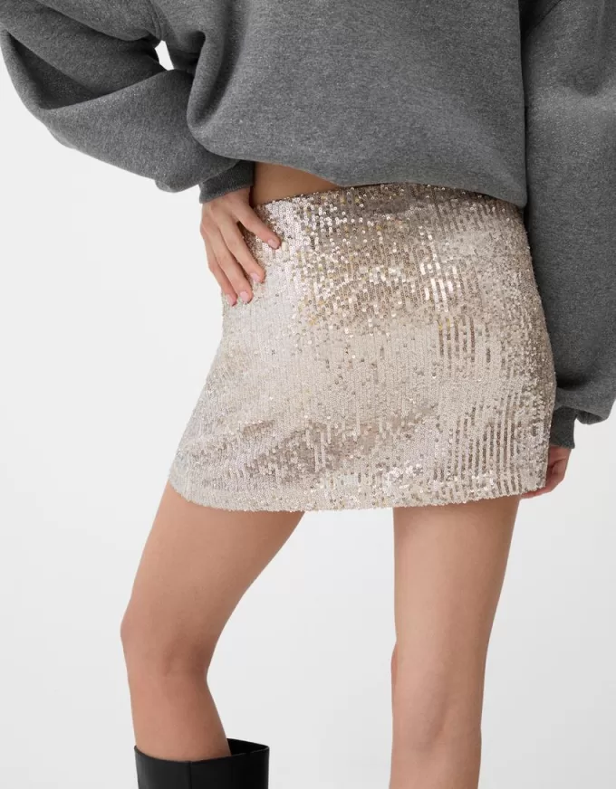 Sequined mini skirt Sequined mini skirt