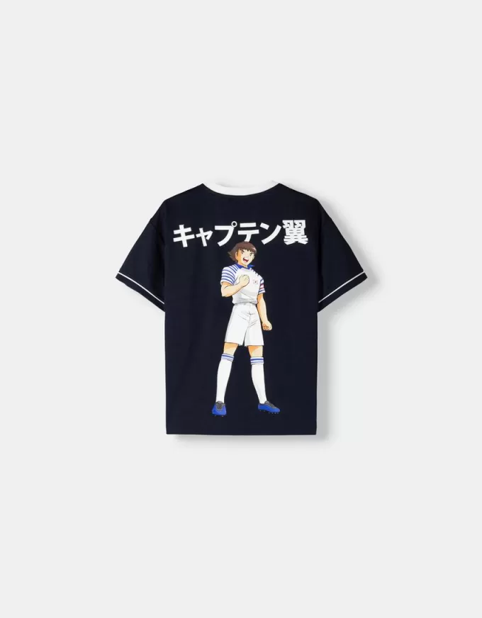 Short sleeve Captain Tsubasa sporty T-shirt Short sleeve Captain Tsubasa sporty T-shirt