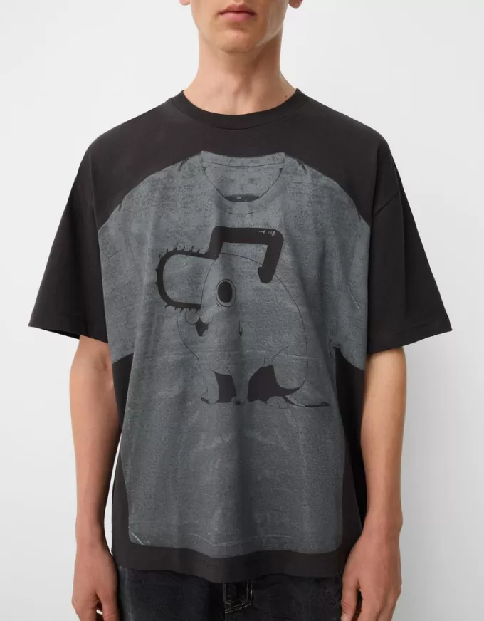 Short sleeve Chainsaw Man print T-shirt Short sleeve Chainsaw Man print T-shirt