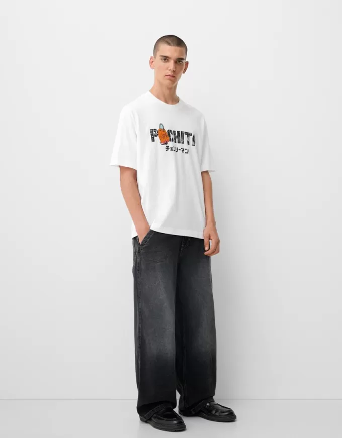 Short sleeve Chainsaw Man print T-shirt Short sleeve Chainsaw Man print T-shirt