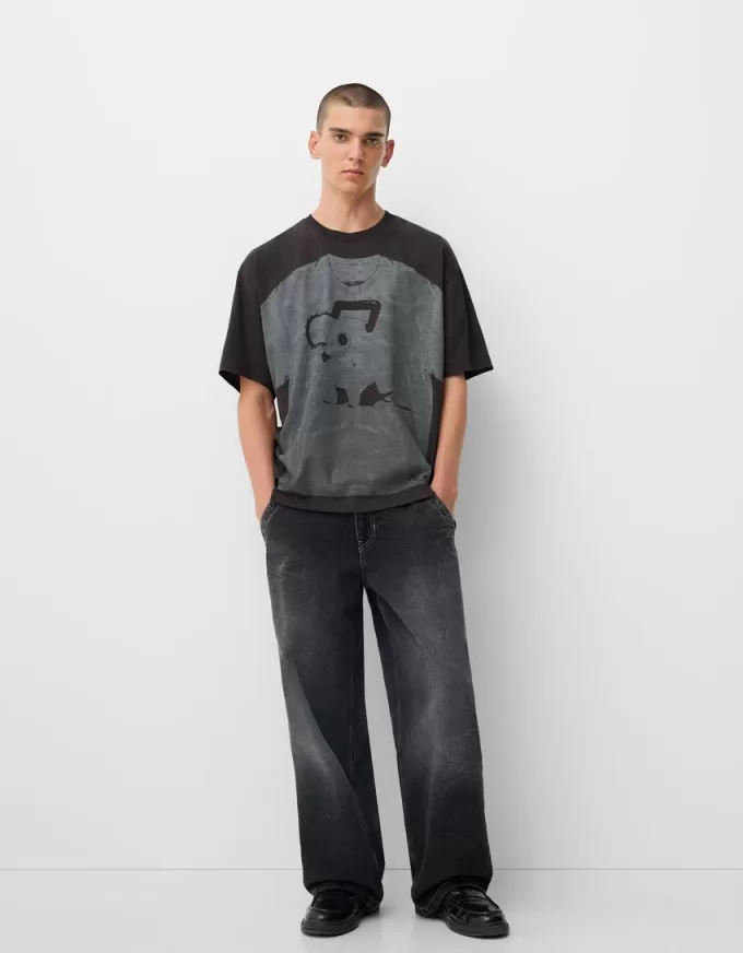 Short sleeve Chainsaw Man print T-shirt Short sleeve Chainsaw Man print T-shirt