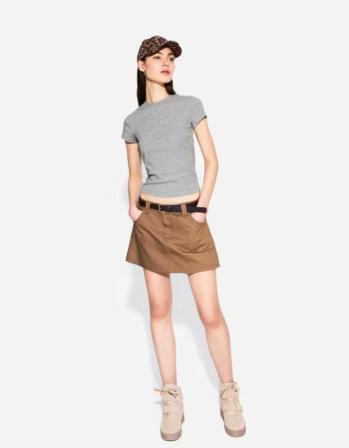 Short sleeve T-shirt with a scoop neck Short sleeve T-shirt with a scoop neck