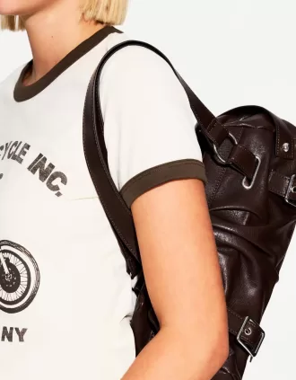 Short sleeve T-shirt with contrast print