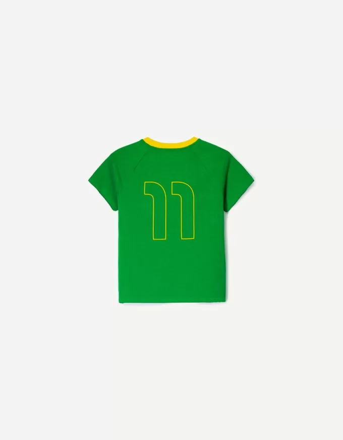 Short sleeve T-shirt with contrast print Short sleeve T-shirt with contrast print