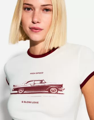 Short sleeve T-shirt with print