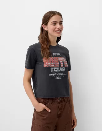 Short sleeve T-shirt with print