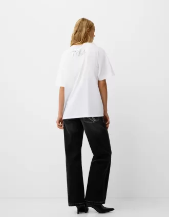 Short sleeve Tyla T-shirt with rhinestones