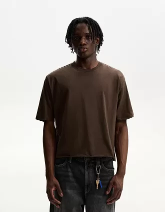 Short sleeve cropped T-shirt