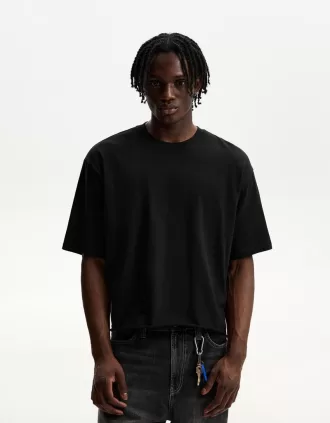 Short sleeve cropped T-shirt