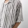 Short sleeve linen blend shirt
