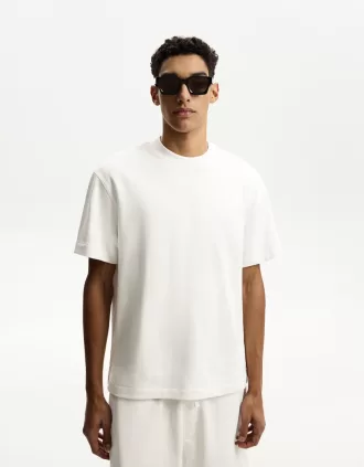 Short sleeve plush T-shirt