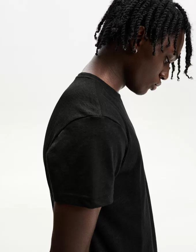 Short sleeve slub effect T-shirt Short sleeve slub effect T-shirt