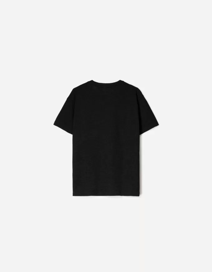 Short sleeve slub effect T-shirt Short sleeve slub effect T-shirt