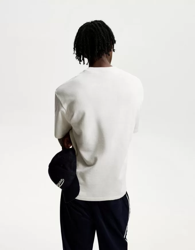 Short sleeve sweatshirt material sporty print T-shirt Short sleeve sweatshirt material sporty print T-shirt