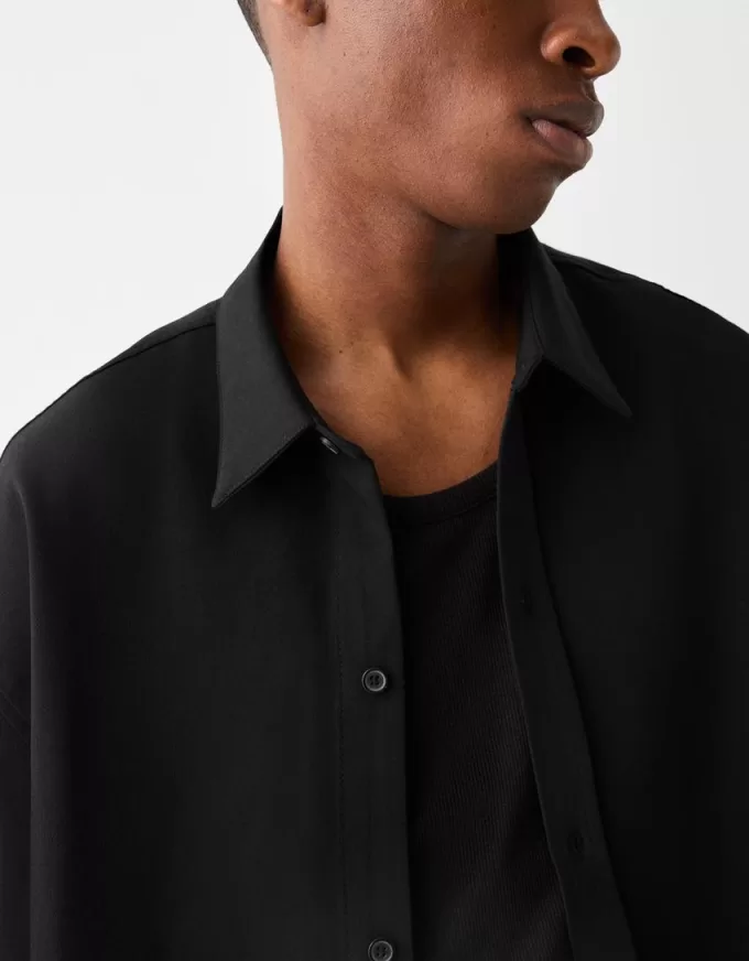 Short sleeve tailored boxy fit shirt Short sleeve tailored boxy fit shirt