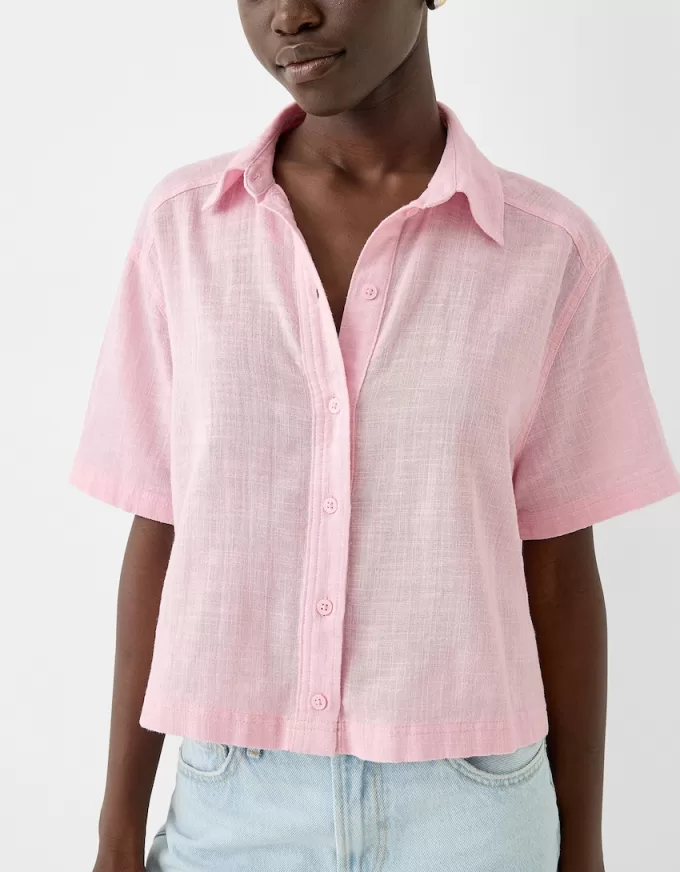 Short sleeve textured rustic shirt Short sleeve textured rustic shirt