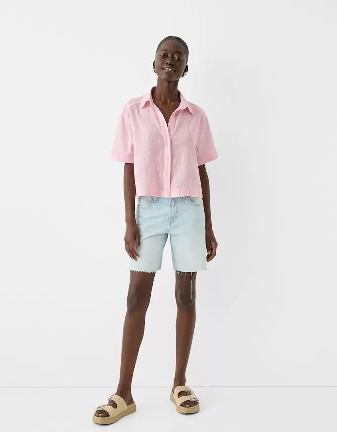 Short sleeve textured rustic shirt Short sleeve textured rustic shirt