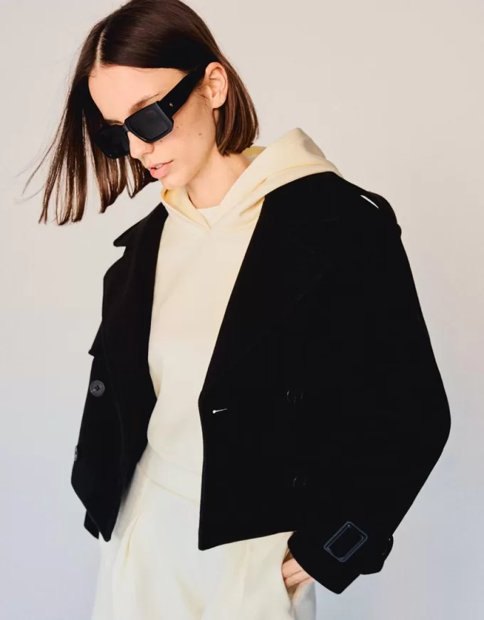 Short soft trench coat Short soft trench coat