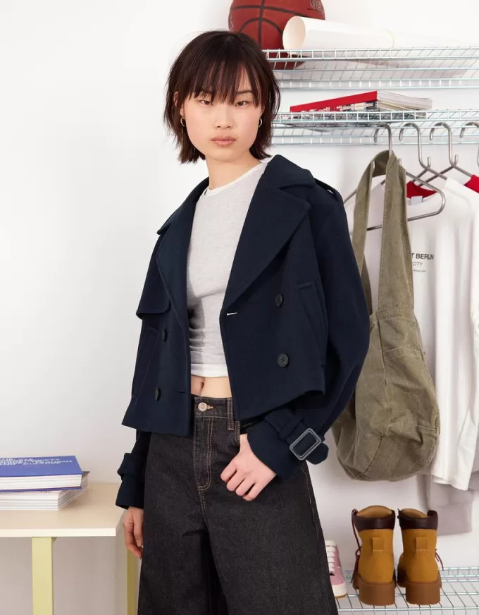 Short soft trench coat Short soft trench coat