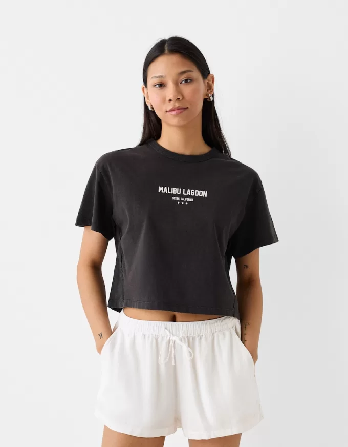 Shorts with elastic waistband detail Shorts with elastic waistband detail