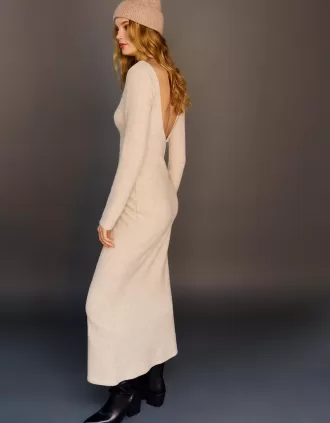 Soft touch V-neck maxi dress
