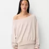 Soft touch asymmetric neck sweater Soft touch asymmetric neck sweater