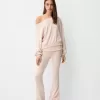 Soft touch asymmetric neck sweater Soft touch asymmetric neck sweater