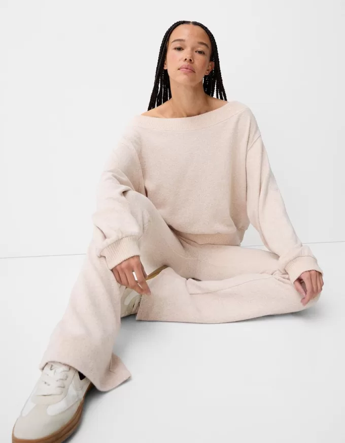 Soft touch asymmetric neck sweater Soft touch asymmetric neck sweater