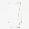 Soft touch mini dress with an asymmetric neckline Soft touch mini dress with an asymmetric neckline