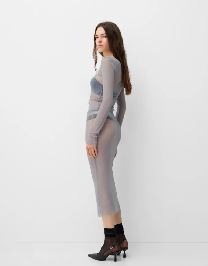 Sparkly mesh midi skirt Sparkly mesh midi skirt