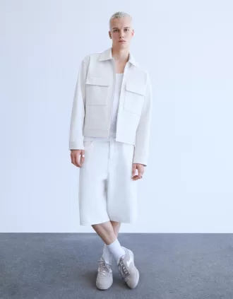 Split leather retro sneakers