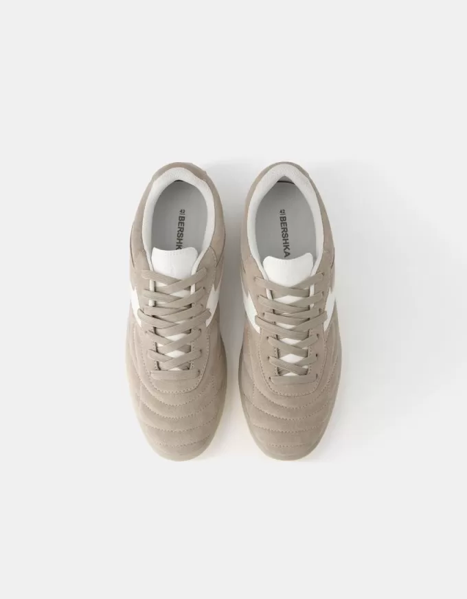 Split leather retro sneakers Split leather retro sneakers