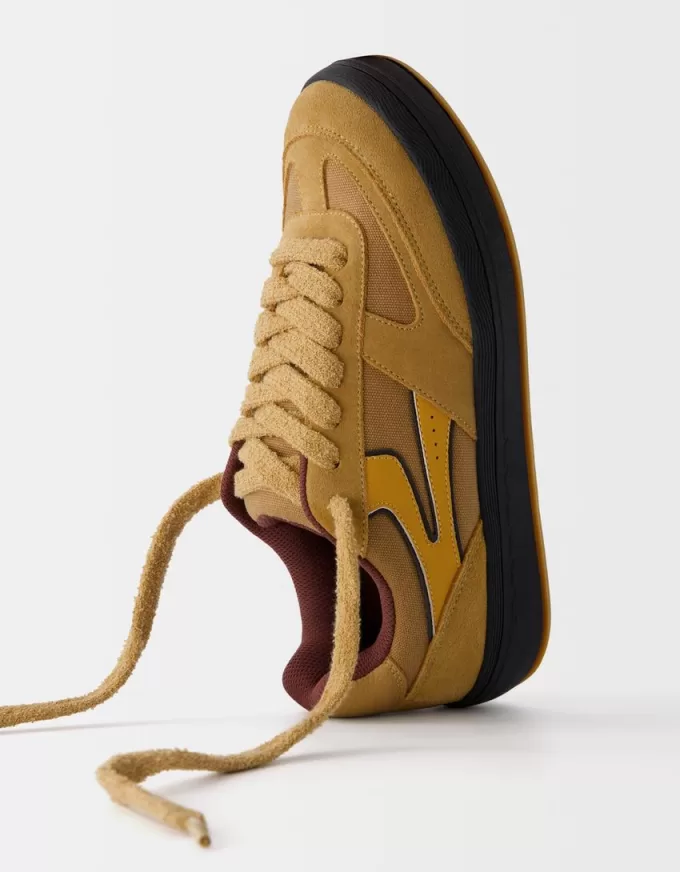 Split leather skater sneakers Split leather skater sneakers