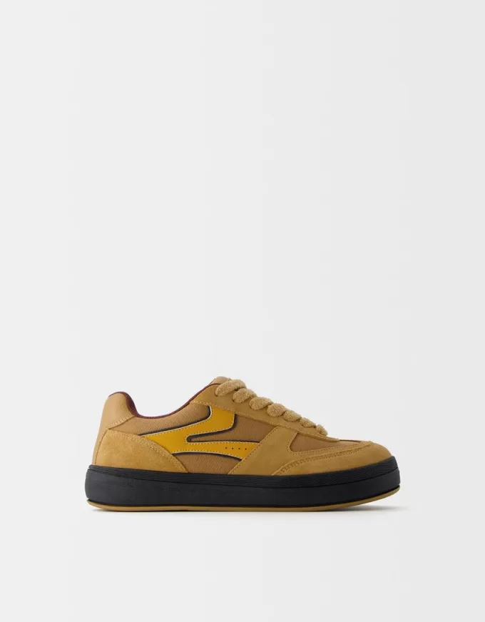 Split leather skater sneakers Split leather skater sneakers