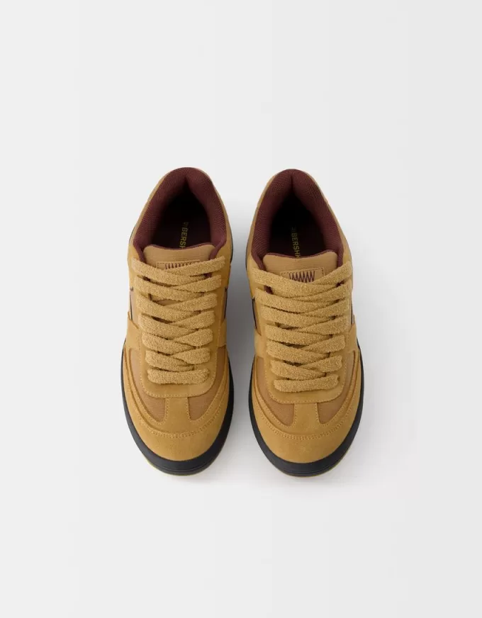 Split leather skater sneakers Split leather skater sneakers