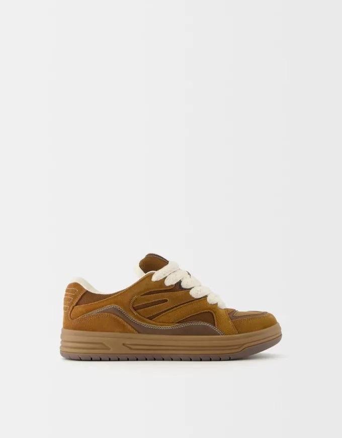 Split leather skater sneakers Split leather skater sneakers