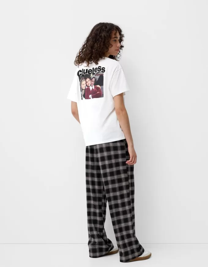 Straight fit plaid pants Straight fit plaid pants