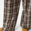 Straight fit plaid pants Straight fit plaid pants
