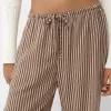 Straight-fit striped pants with elastic waist Straight-fit striped pants with elastic waist