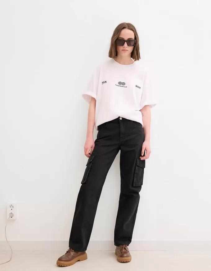 Straight-leg cargo jeans Straight-leg cargo jeans