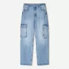Straight-leg cargo jeans Straight-leg cargo jeans