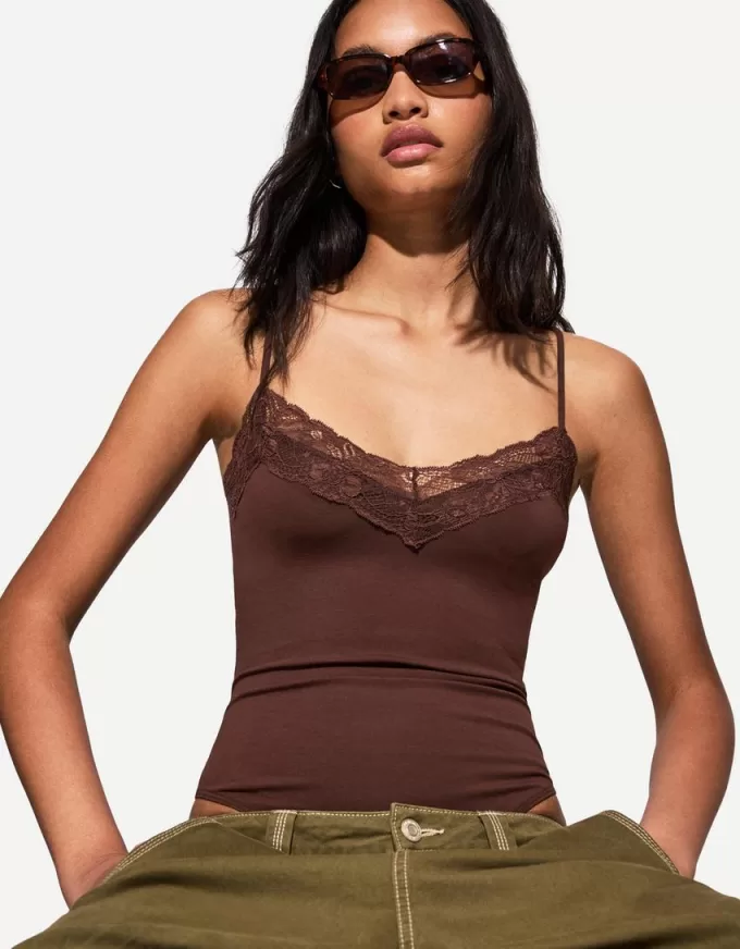 Strappy blonde lace bodysuit Strappy blonde lace bodysuit