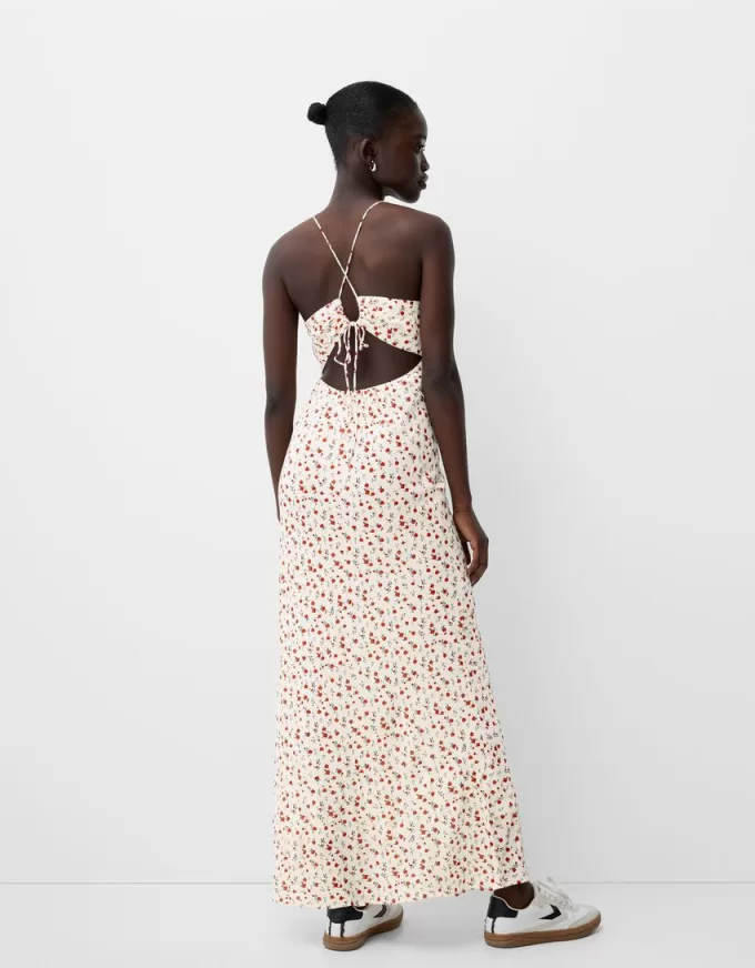 Strappy crepe maxi dress Strappy crepe maxi dress