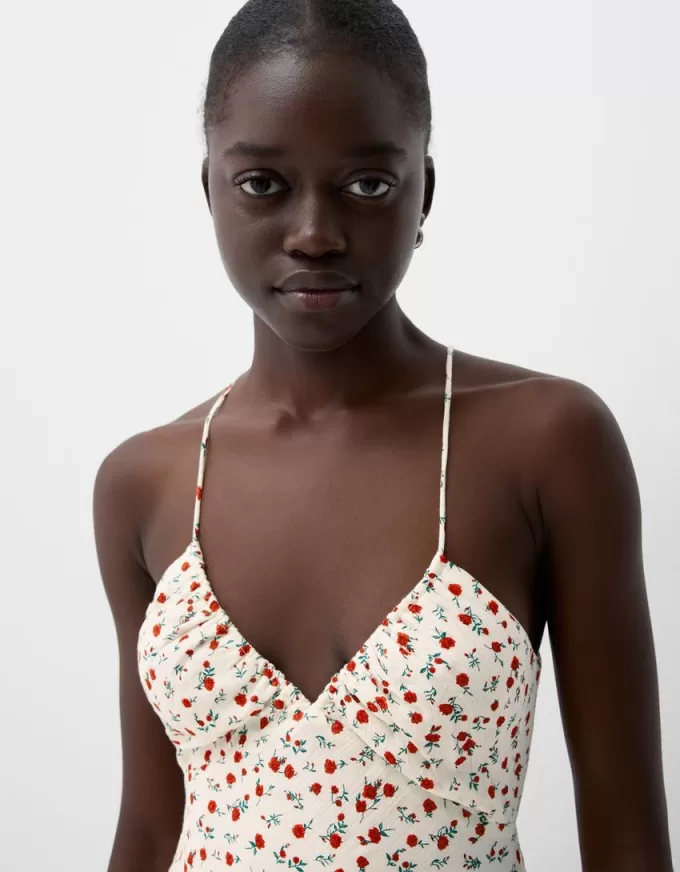 Strappy crepe maxi dress Strappy crepe maxi dress