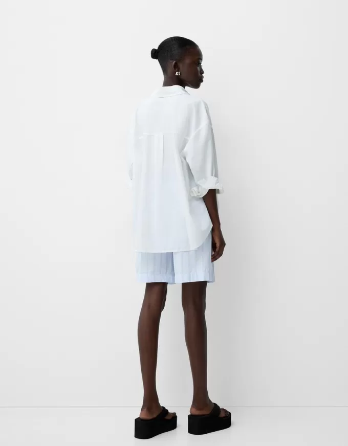 Striped jogger Bermuda shorts Striped jogger Bermuda shorts